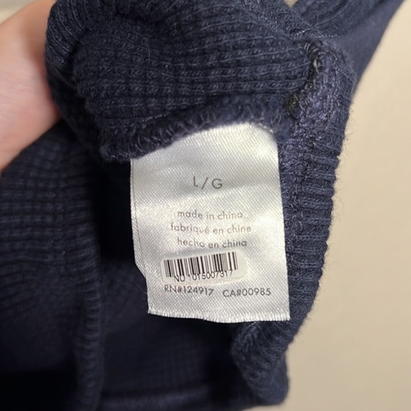 Onia By ANTHROPOLOGIE | Waffle Knit Bralette Women’s Dark Navy Blue - Picture 7 of 9